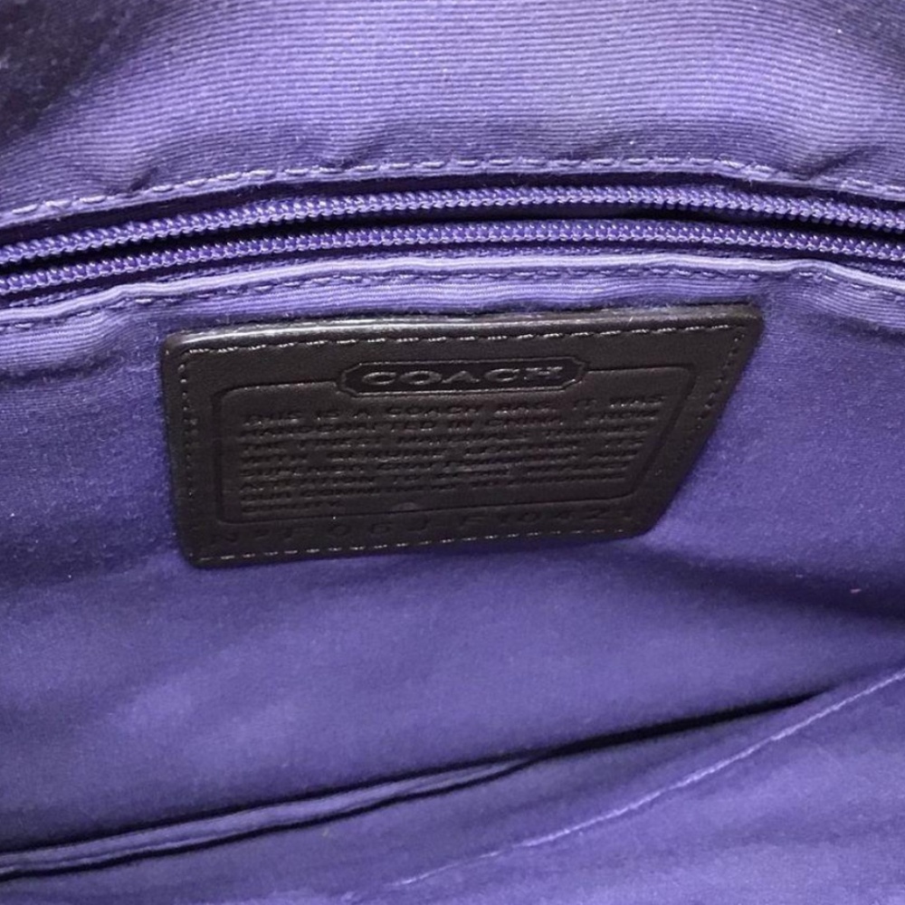 Coach Patchwork Leather Purse Handbag Euc Multico… - image 4